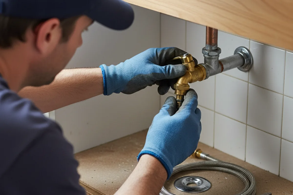 Shutoff valve and fitting work during Faucet and Fixture Repair in Marlboro